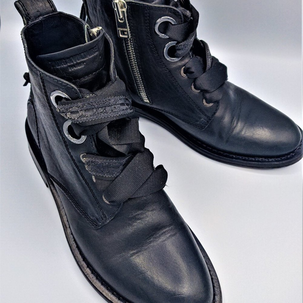 Zadig & Voltaire Paris Laureen Roma Black Ankle Boots size 40 (9-9.5US)